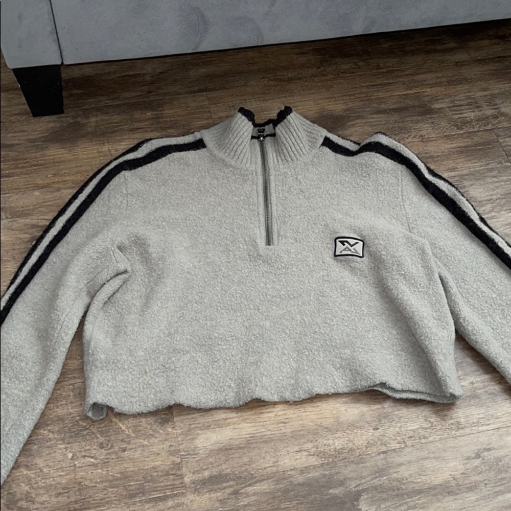 Cropped turtleneck sweater